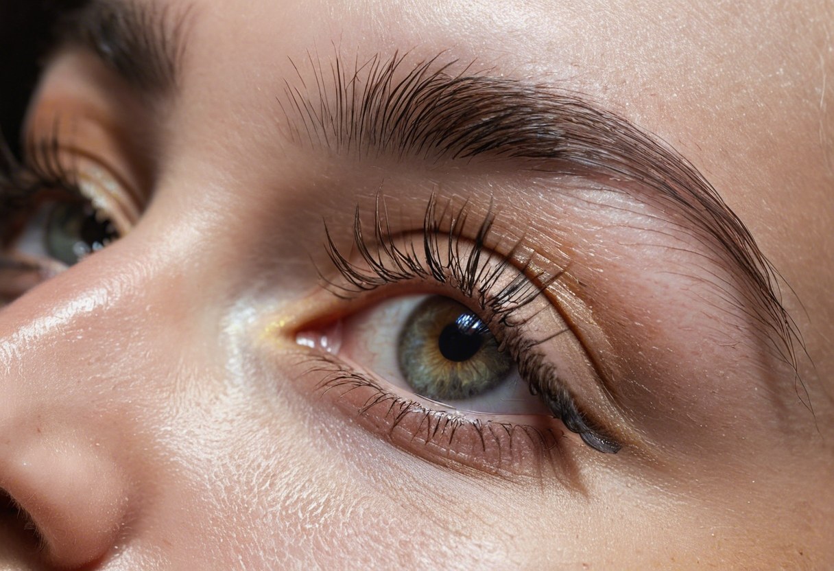 Full, refreshed lashes after a lash refill at Aluna Aesthetics in Potomac, MD