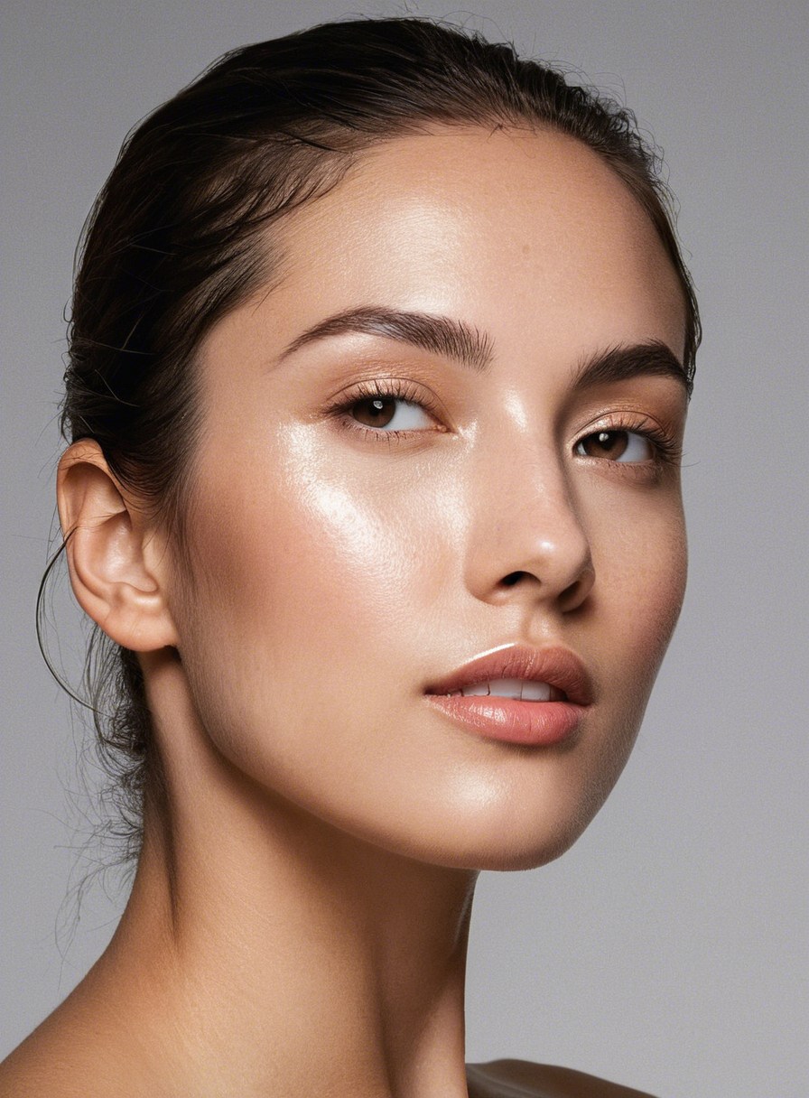 Radiant, healthy glowing skin from collagen-stimulating treatment at Aluna Aesthetics in Potomac, MD