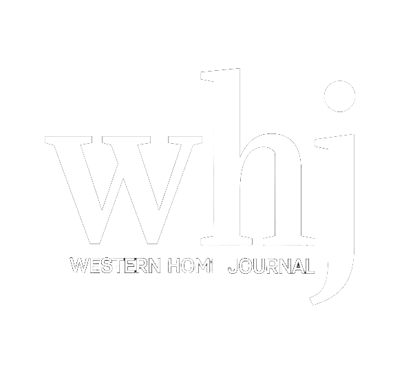 Western Home Journal logo with the letters 'whj' in large white font on a black background.