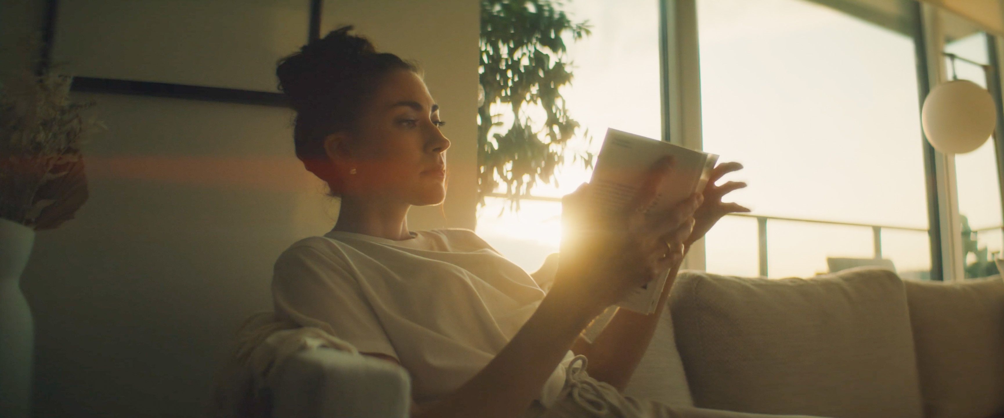 Frame from a NoraVera commercial video production