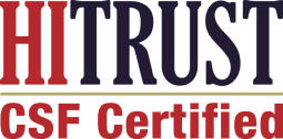 HITRUST CSF Certified Logo in Red & Black