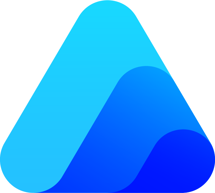 Office Ally Practice Mate Medium-Sized Logo in Shades of Blue