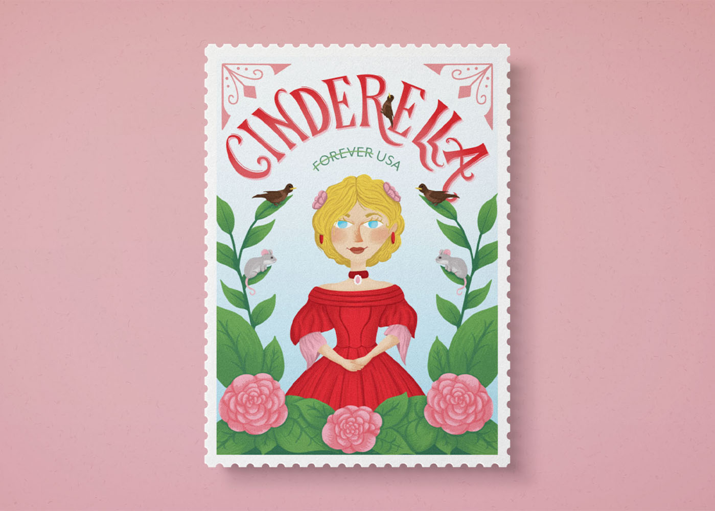 Cinderella postage stamp