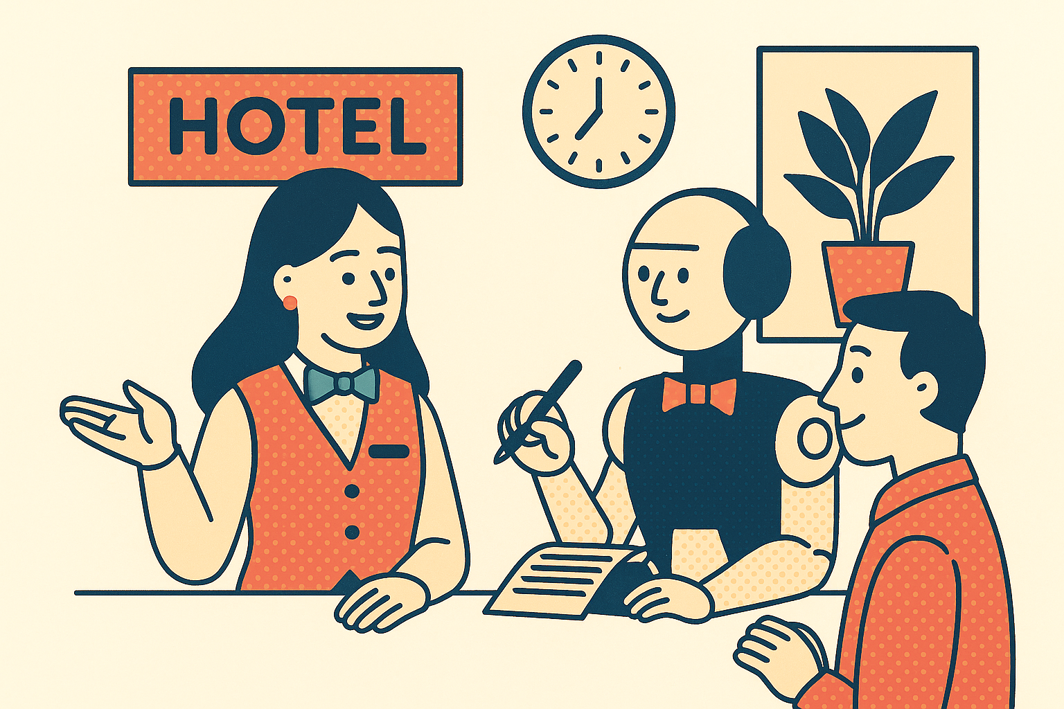 Hotel staff AI assistance 