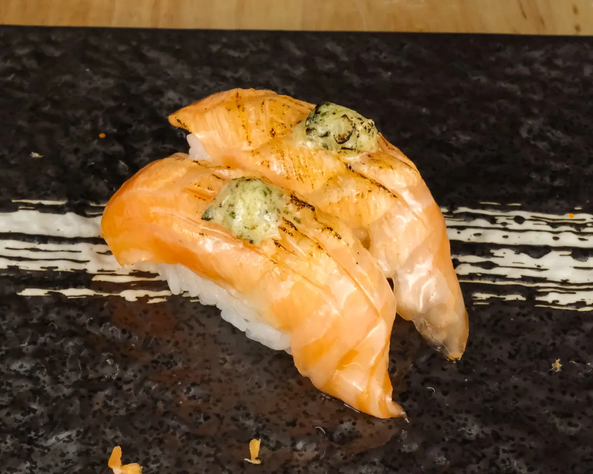 Seared Basil Cheese Salmon