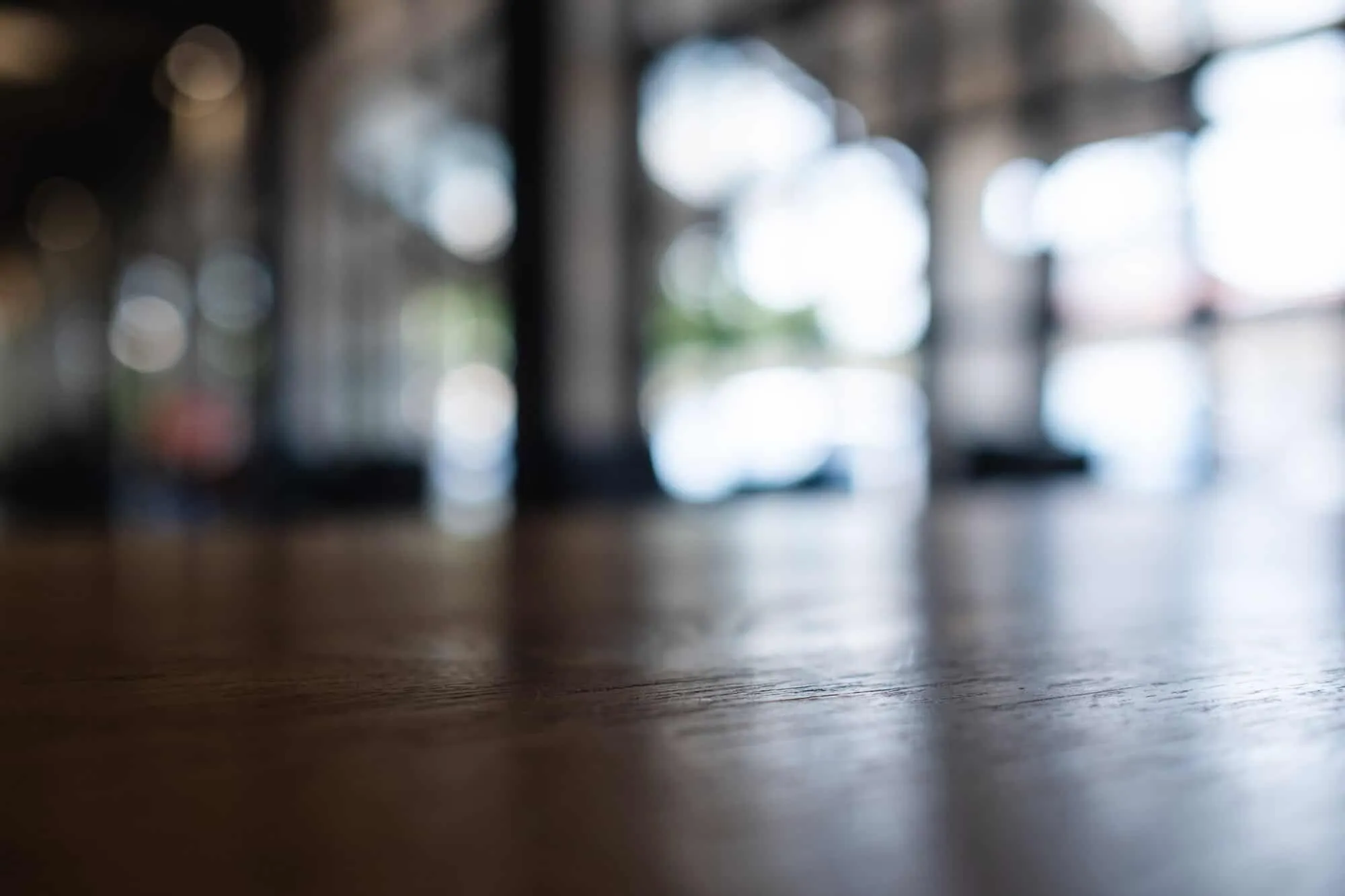 wooden floor close up blurred