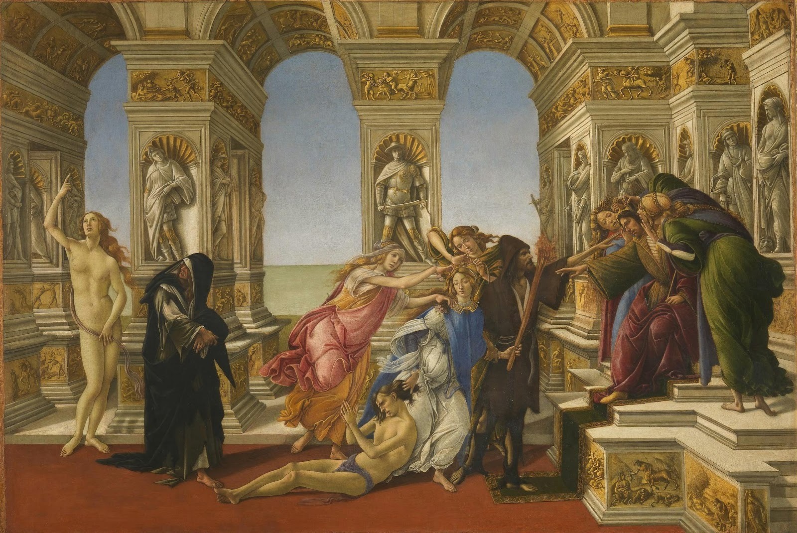 Calumny of Apelles, by Sandro Botticelli