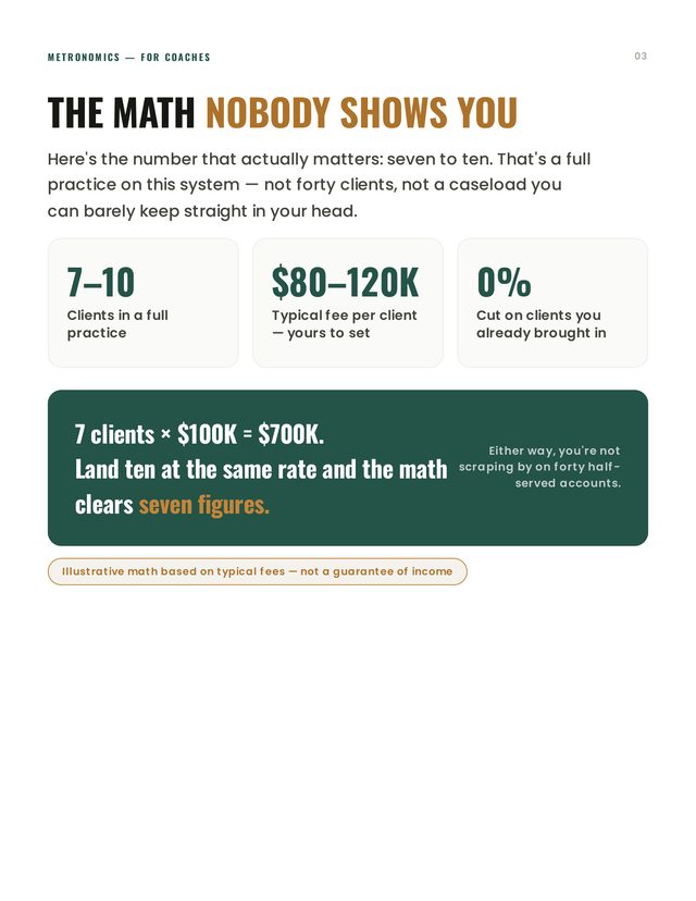 Inside the guide: the math