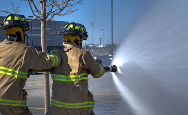 new fire fighters learning the trade.