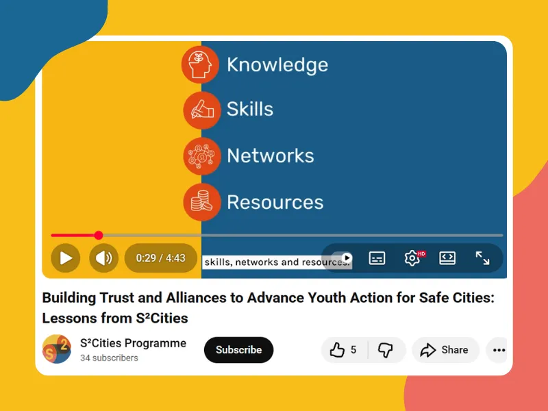 Building Trust and Alliances to Advance Youth Action for Safe Cities: Lessons from S²Cities