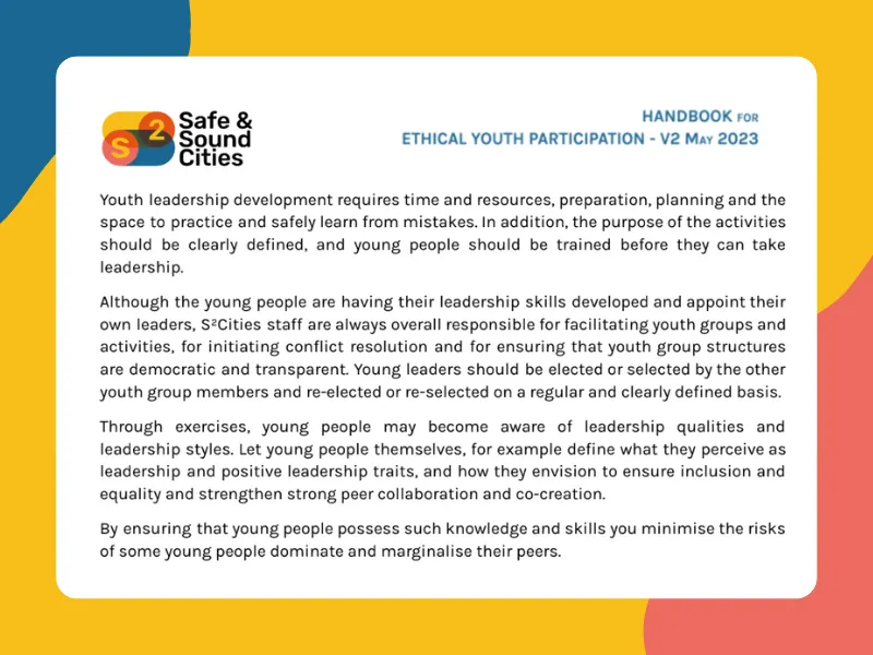 Handbook for Ethical Youth Participation