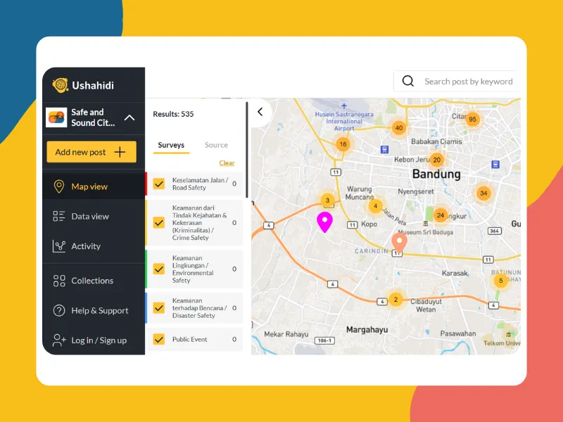 Ushahidi Platform to Map Safety Data in Bandung