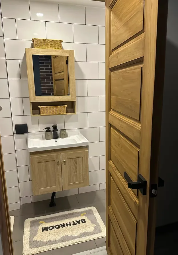 Bathroom with washbasin and mirror cabinet — Utopia Nai Harn, Nai Harn