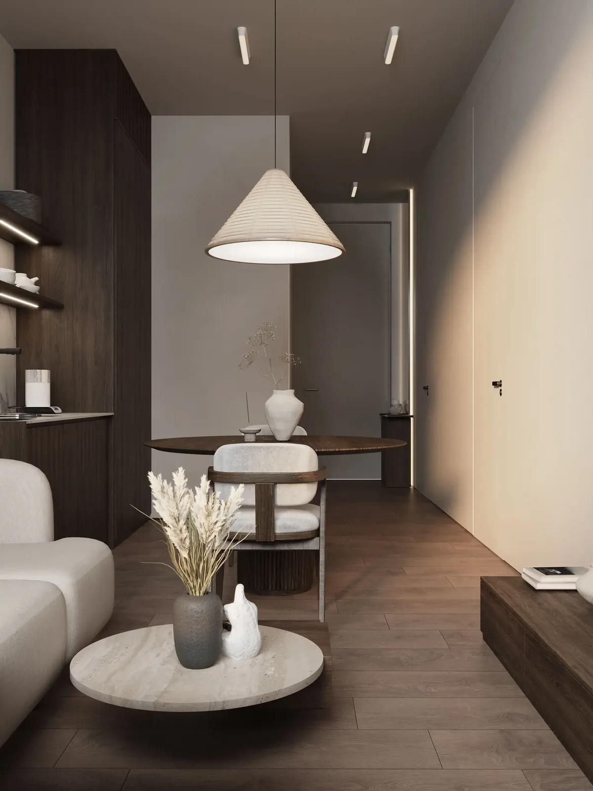 Living room with kitchen and dining table — Sunny Moon Phuket, Nai Harn
