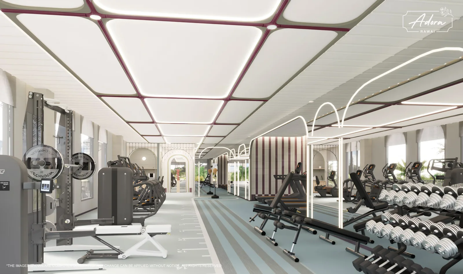 Gym with free weights — The Title Adora, Rawai