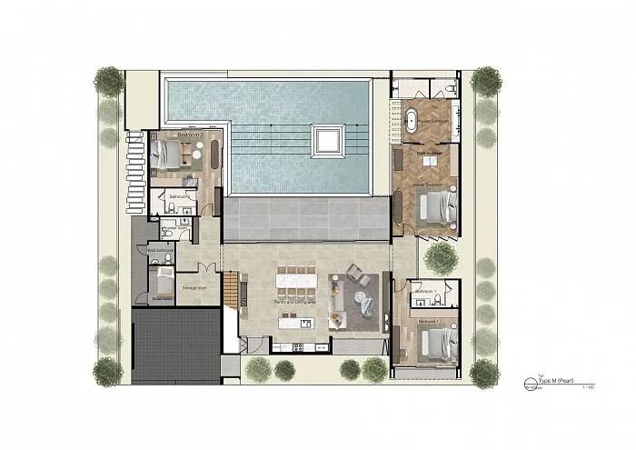Вилла 3 спальни тип M 529 м² — Poetry Villas, Банг Тао — фото 19