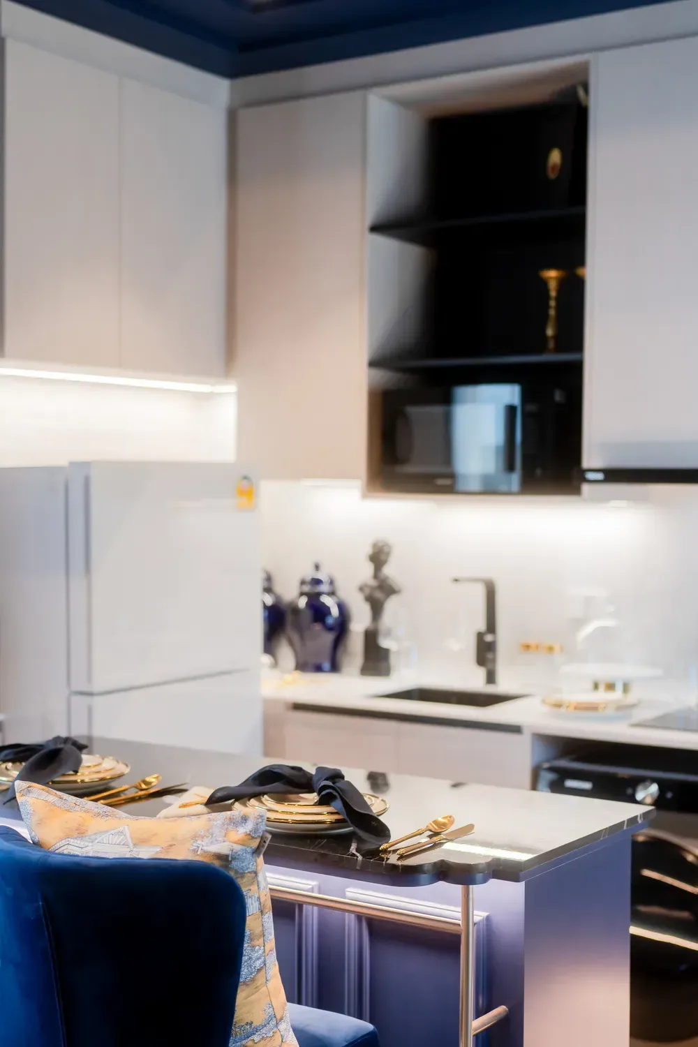 Kitchen with fridge and breakfast bar — The Title Heritage, Bang Tao