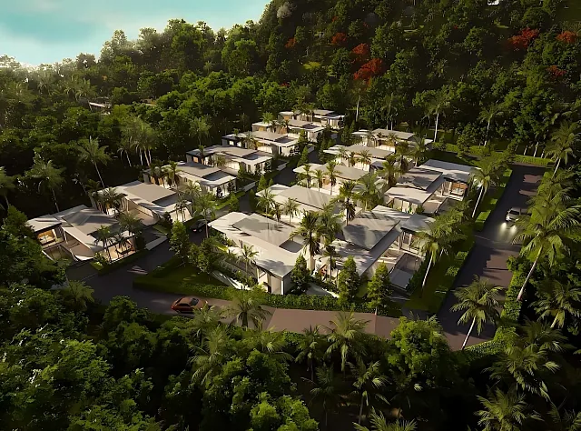 Посёлок вилл на склоне холма, вид сверху — Aileen Villas Phase 6, Банг Тао