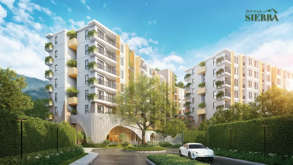 Buildings of the complex and the entrance arch — The Title Sierra, Bang Tao