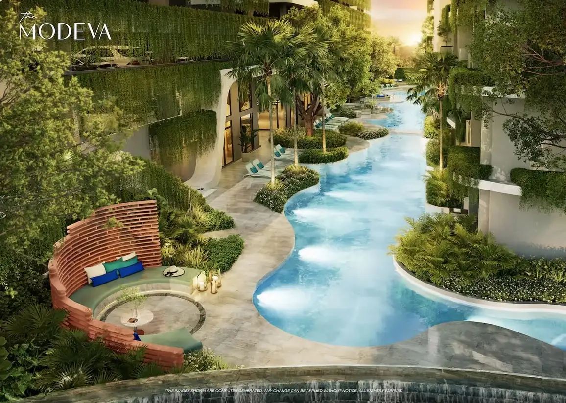 Amphitheatre by the pool among the greenery — The Title Modeva, Bang Tao