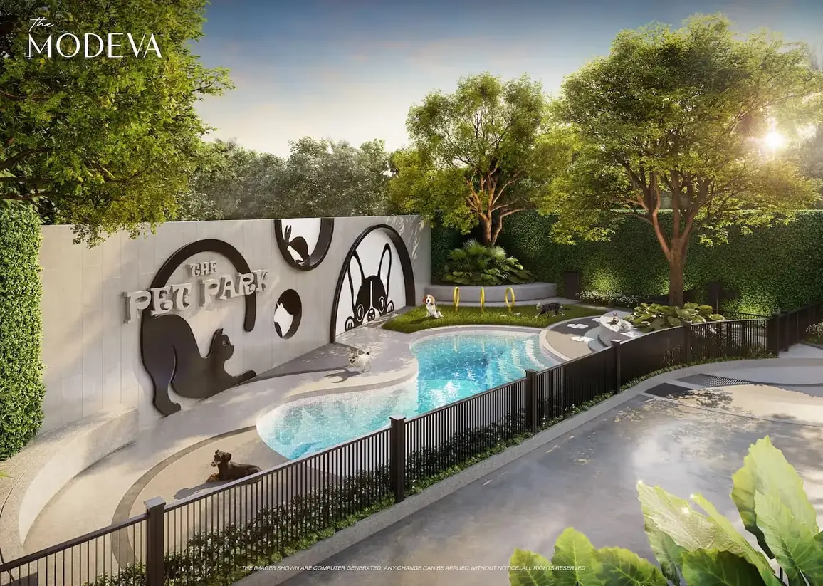 Pet park with a pool — The Title Modeva, Bang Tao