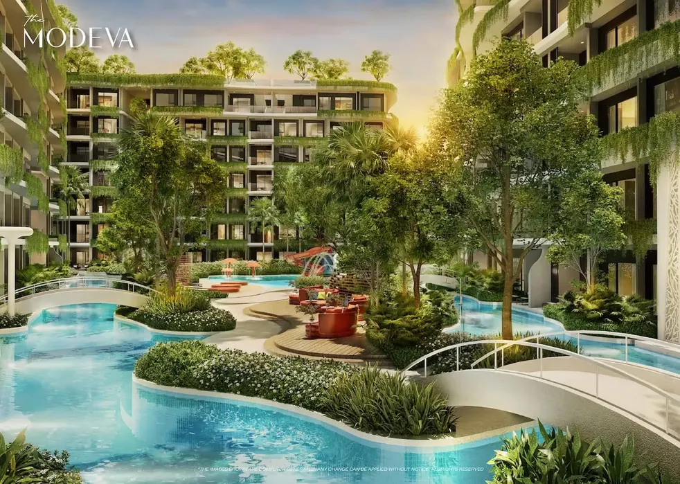 Pool with a playground in the courtyard — The Title Modeva, Bang Tao