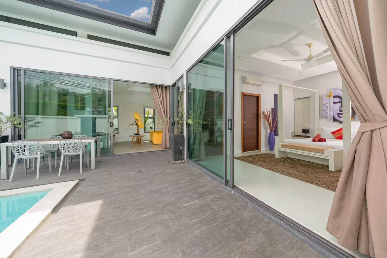 Villa Isawan, Раваи — выход из спальни к бассейну