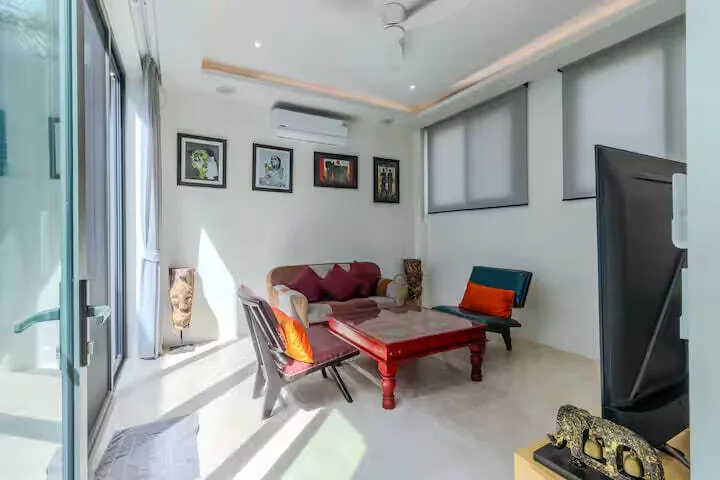 Villa N8, Раваи — зона отдыха у панорамных окон