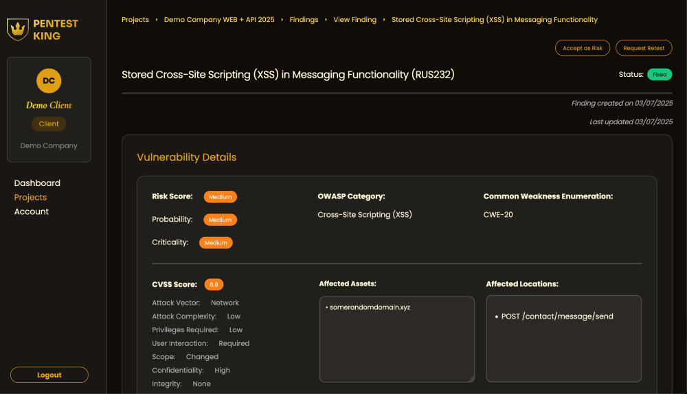 Penetration Testing Platform - Pentest King