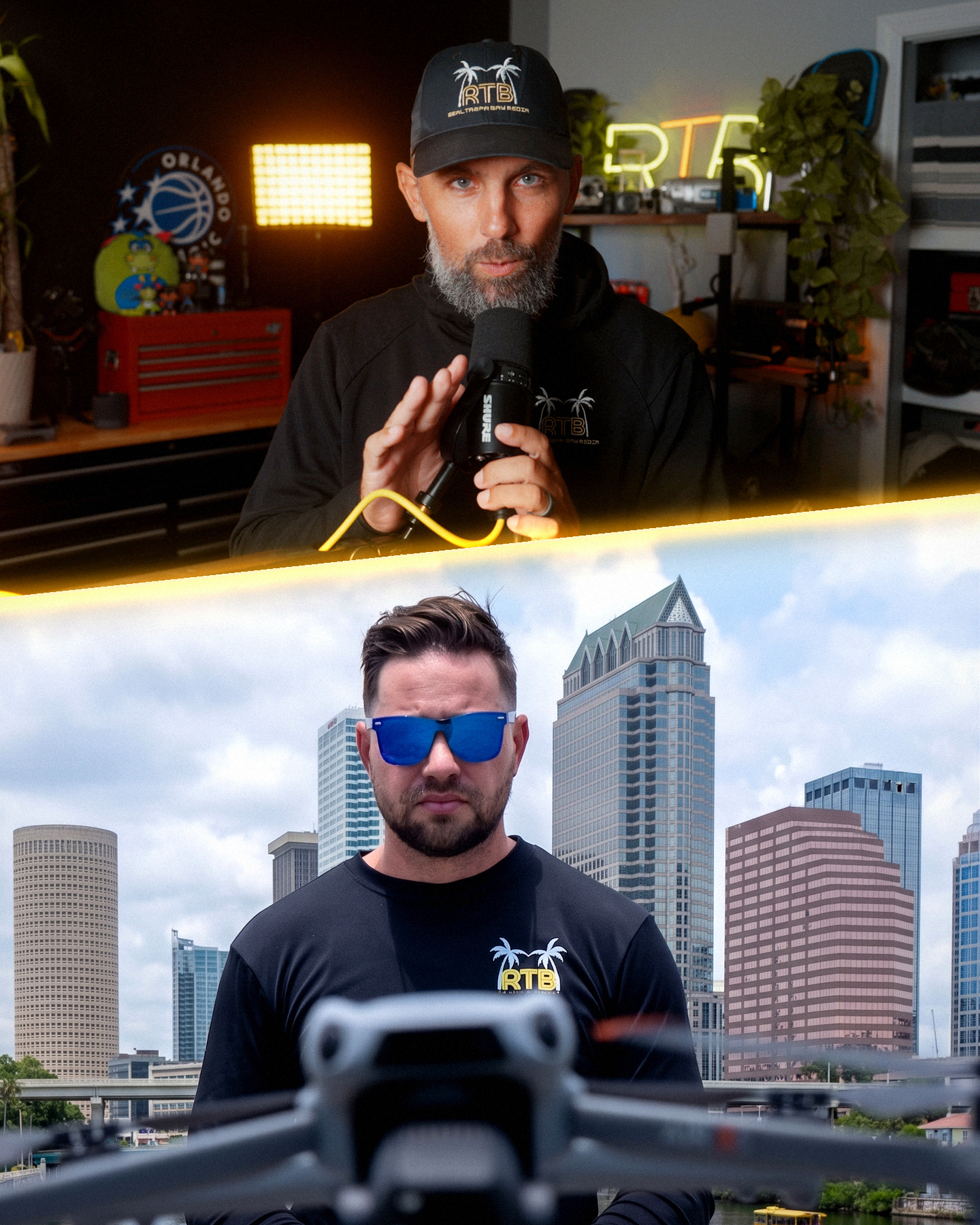 Real Tampa Bay crew filming on location