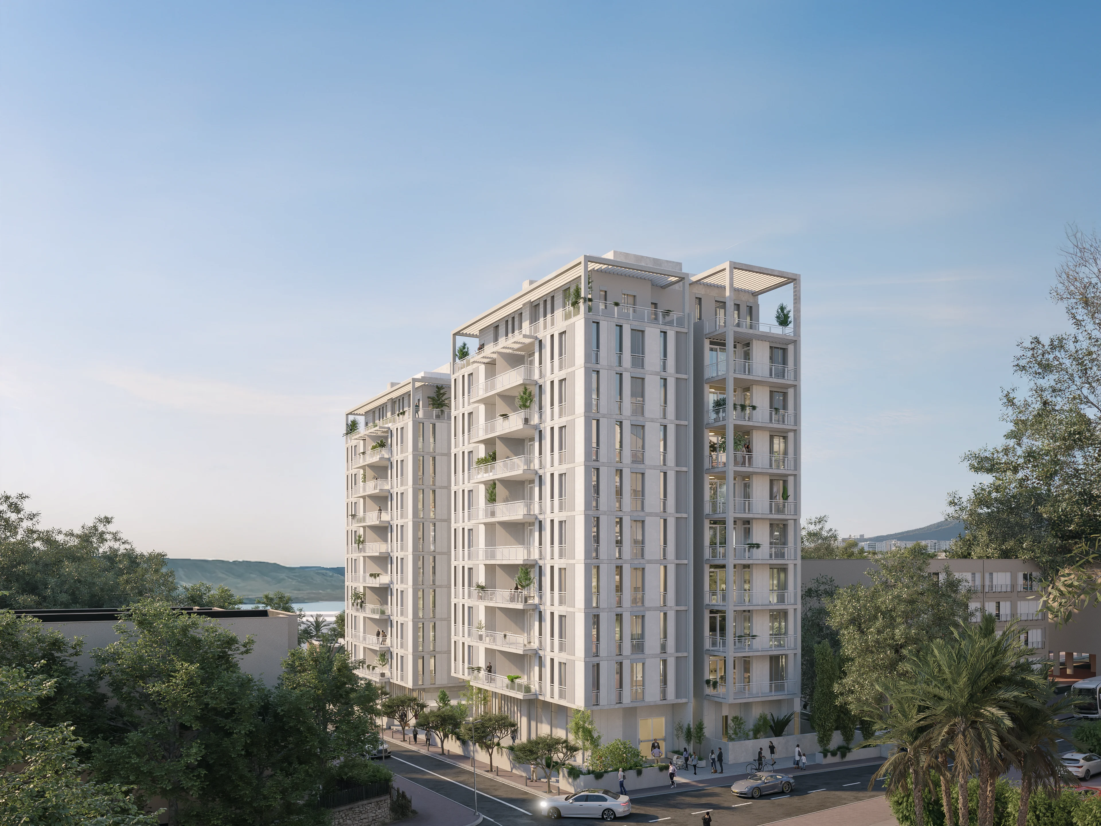 Lili House - Two luxury buildings with 53 residential units in Tiberias by Bellish Architects