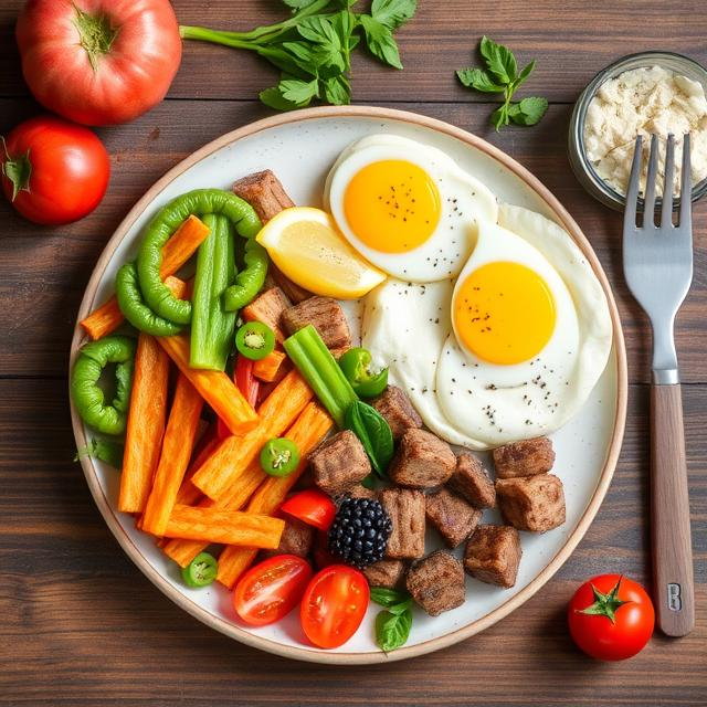 Healthy meal prepared to support thyroid function during intermittent fasting