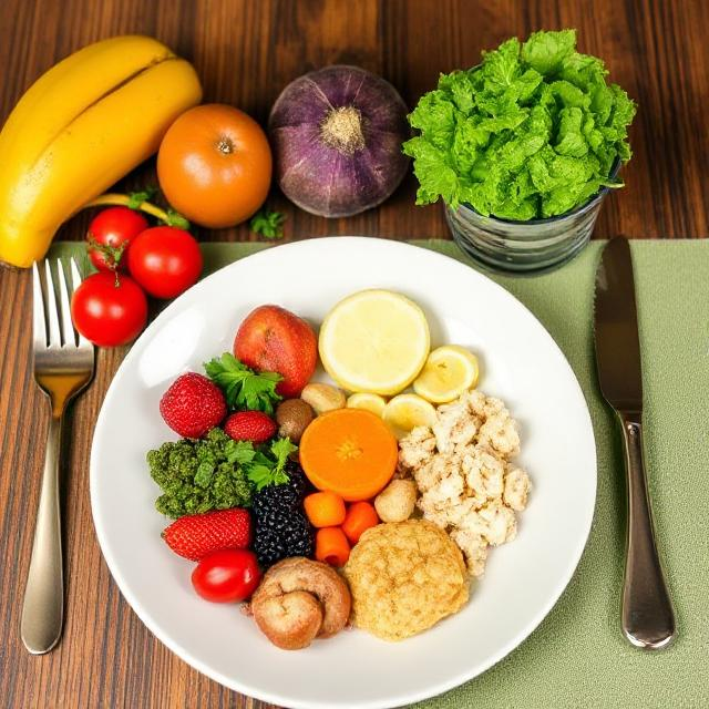 Healthy plate illustrating foods that boost testosterone and support hormone balance
