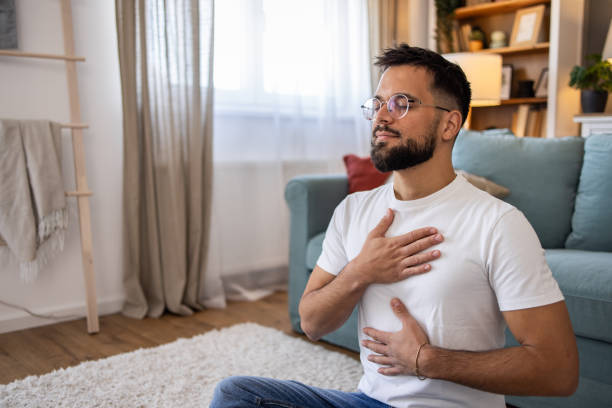 Breathwork session supporting wellness longevity protocols for men