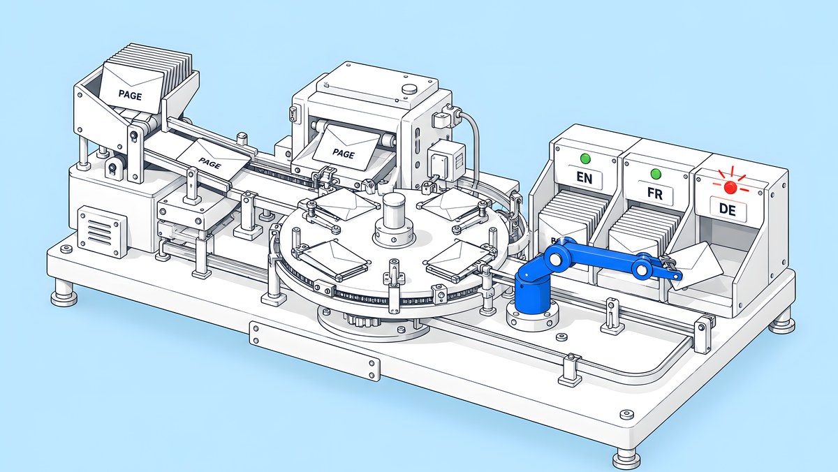 Isometric illustration for: How Do You QA a Localized Webflow Site Before Launch?