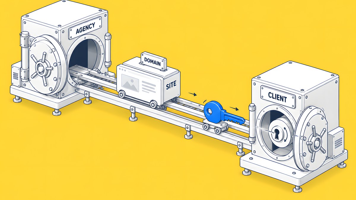 Isometric illustration for: Who Should Own Your Webflow Site, Workspace and Billing?