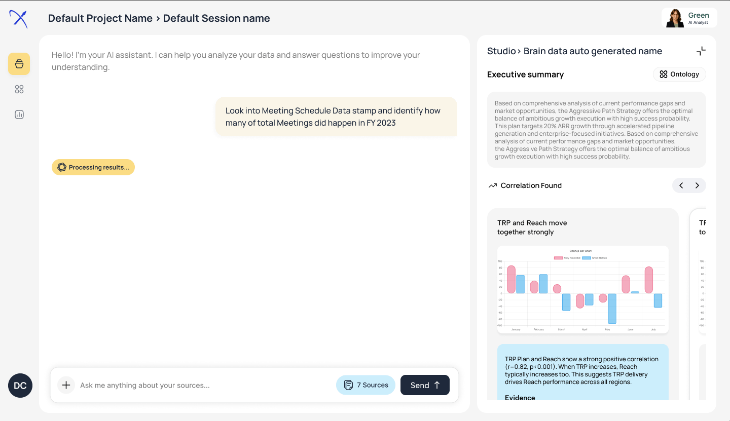 Interactive Decision Board showing trade-offs and impact scores