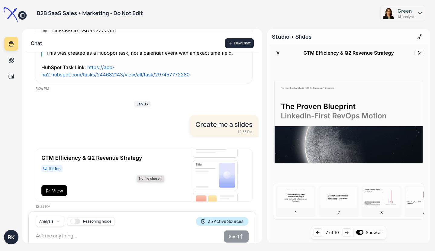 Interactive Decision Board showing trade-offs and impact scores