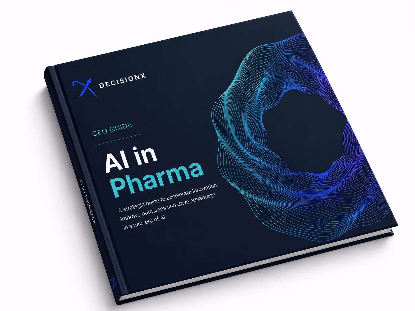 CEO Guide for AI in Pharma, book mockup