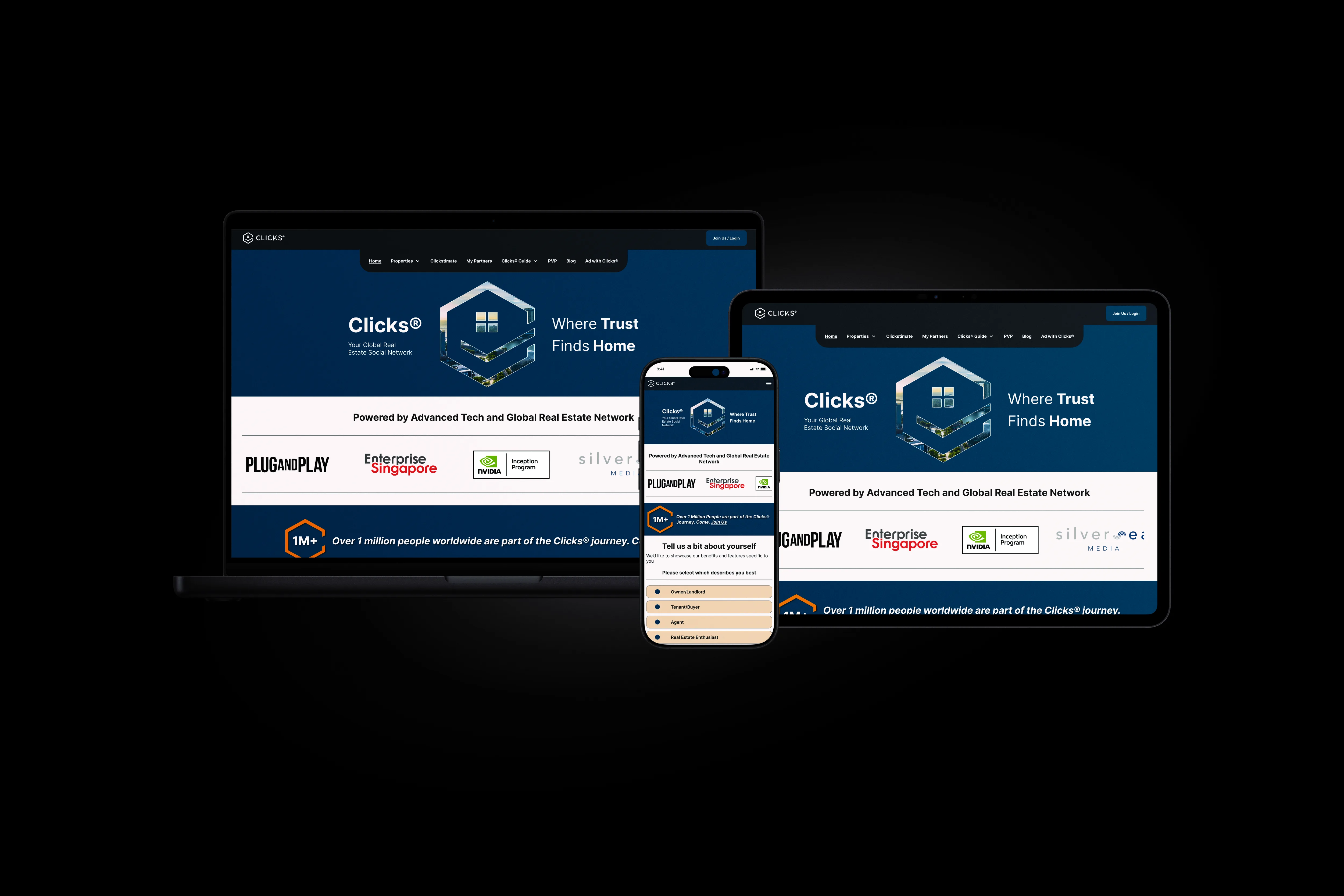 Clicks Prelogin different devices preview thumbnail