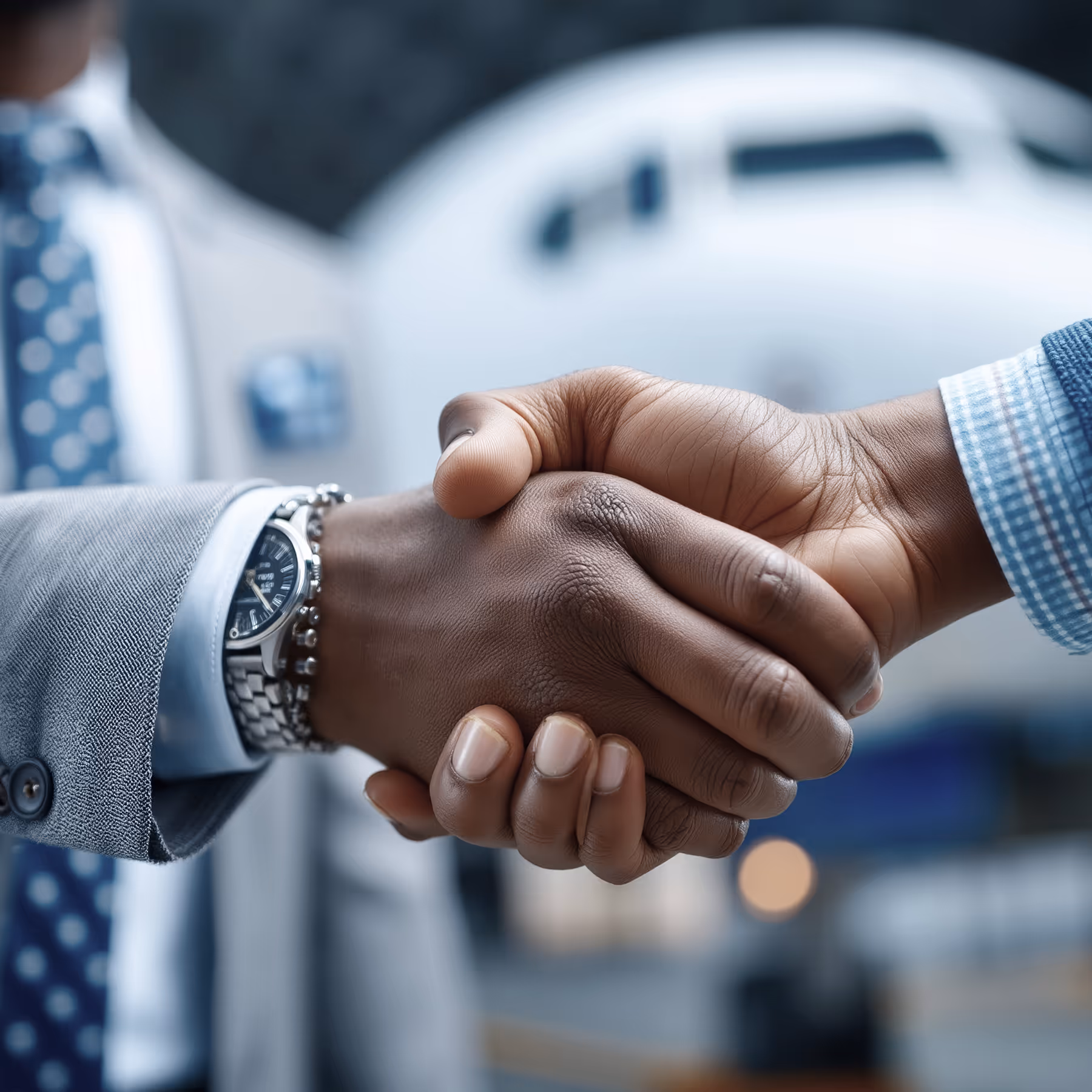 Handshake icon symbolizing Superb’s long-term partnerships built on transparency, shared vision, and trust, designed to deliver measurable results and meaningful value