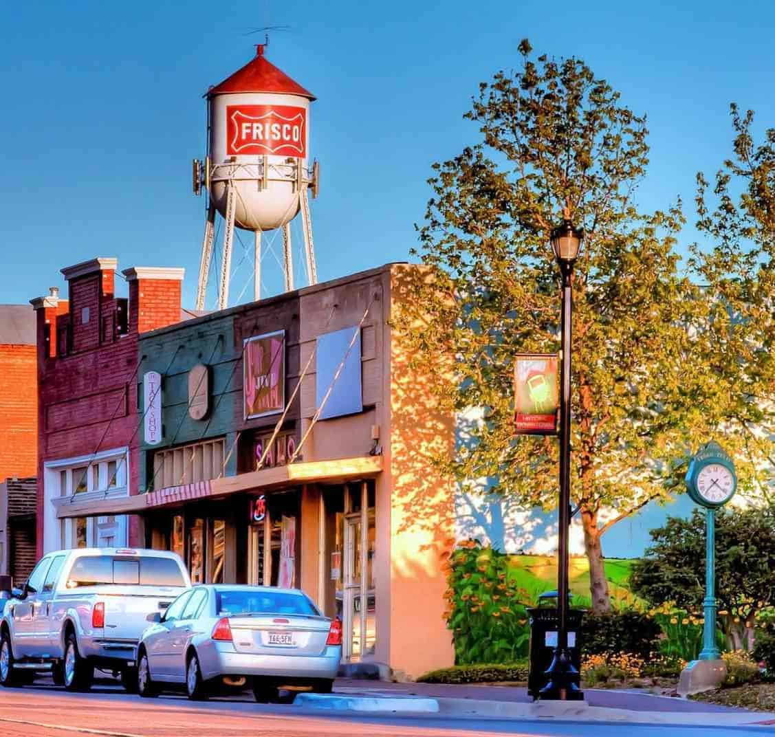Showing downtown Frisco Texas