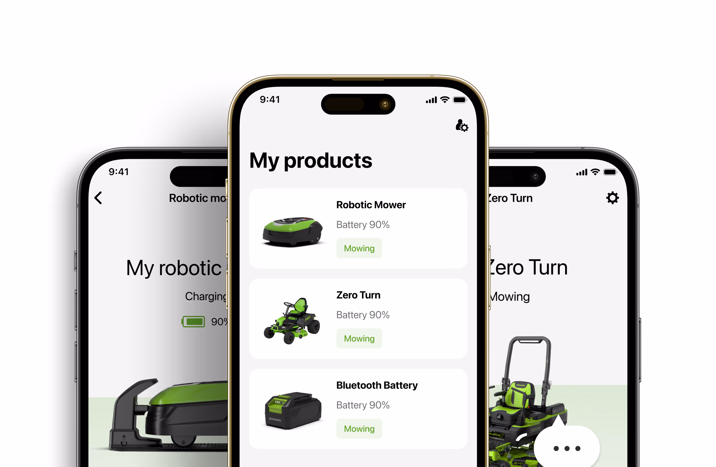 Cover images for Greenworks app project, displayed on the project details page