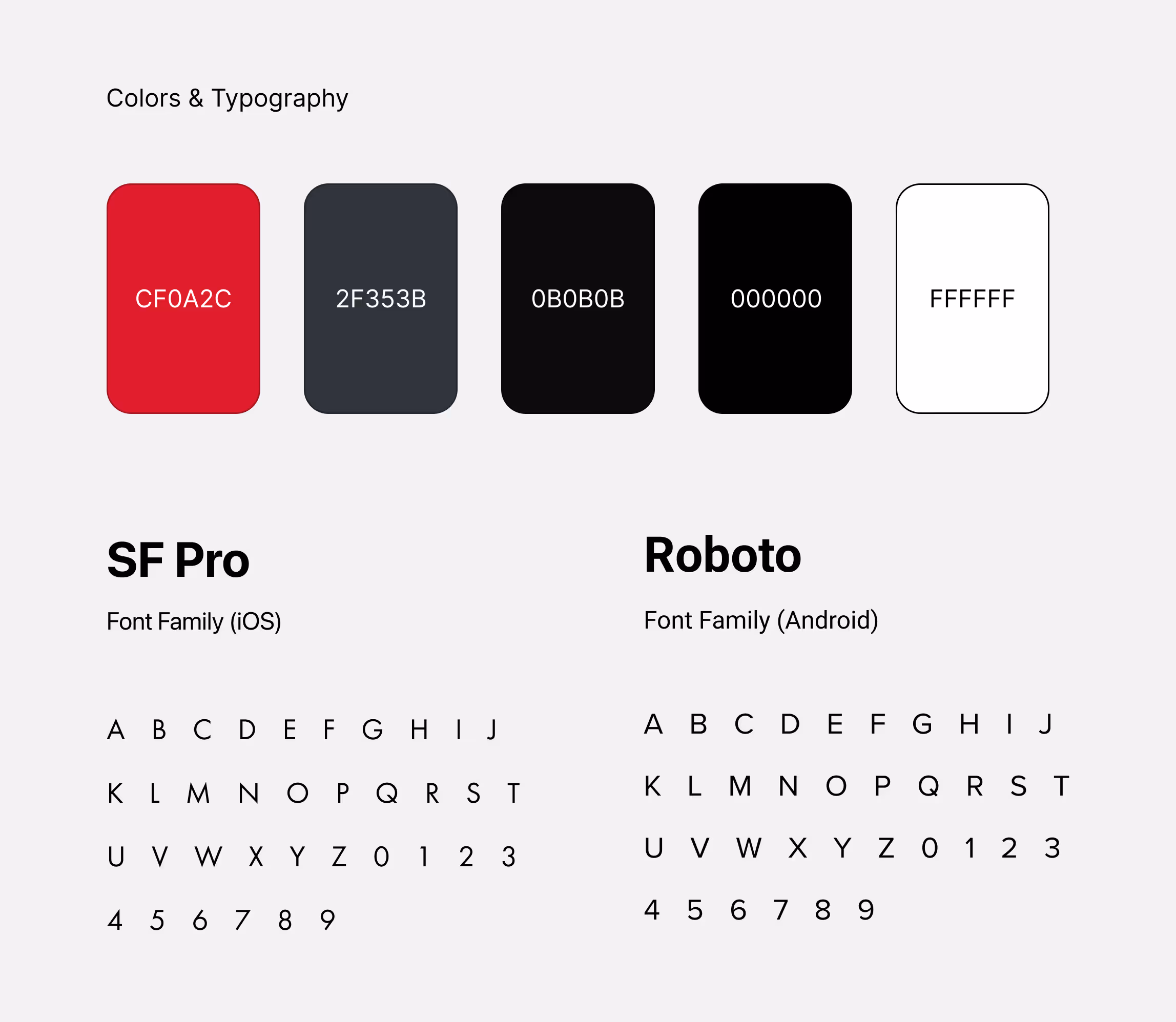 Cramer brand design guidelines showing typefaces and color palette, displayed on Cramer Connect project details page