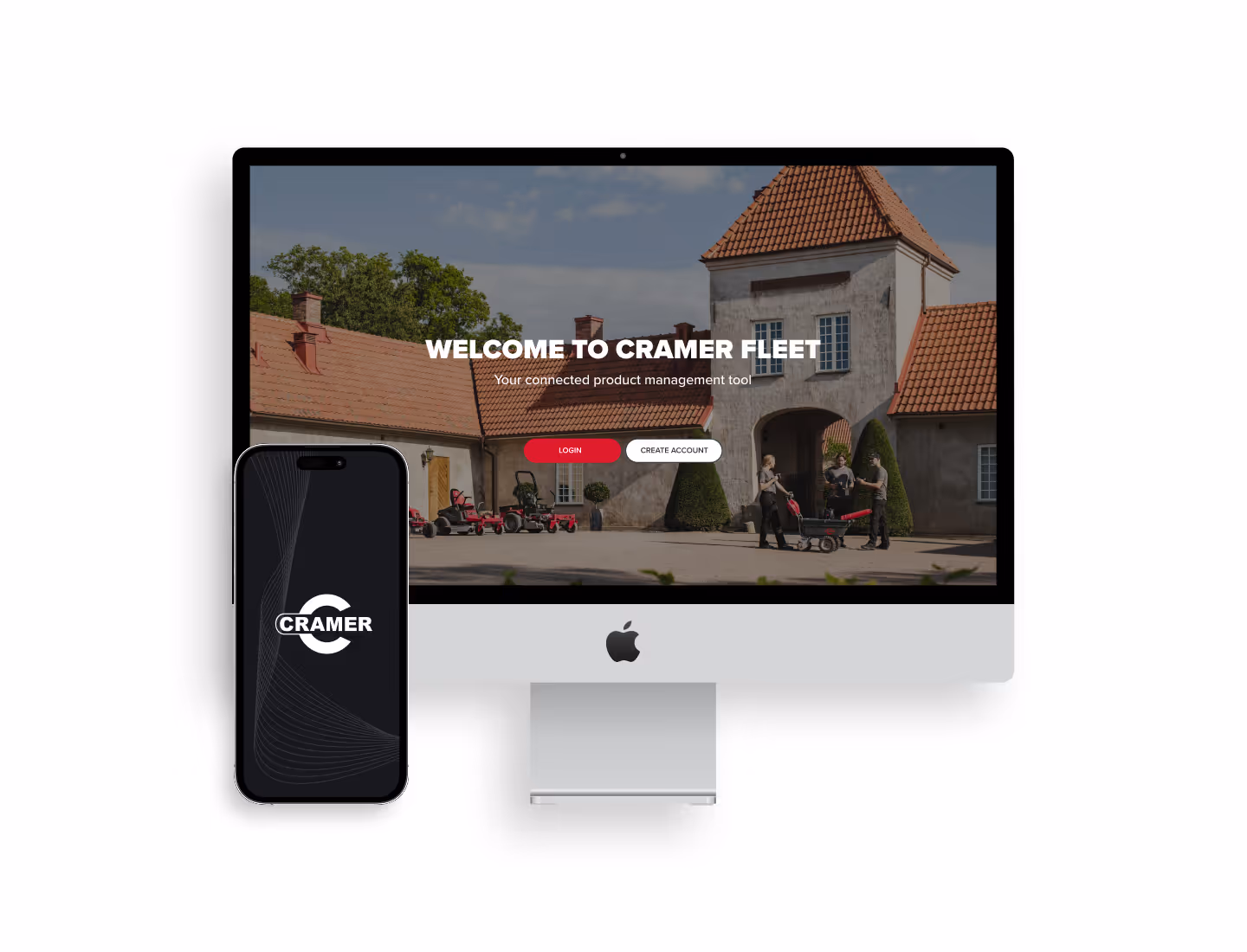 Cover image for Cramer Connect web and app project, displayed on the Work page