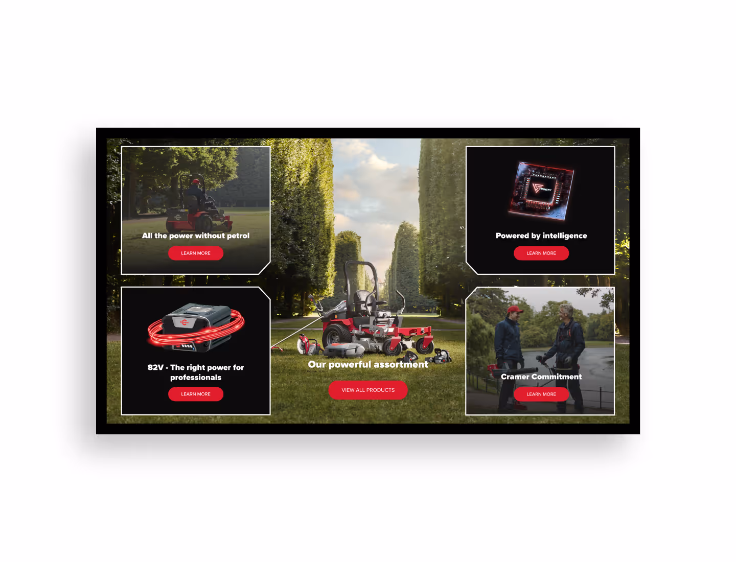 Cover image for Cramer Promotional Touch Screen project, displayed on the Work page