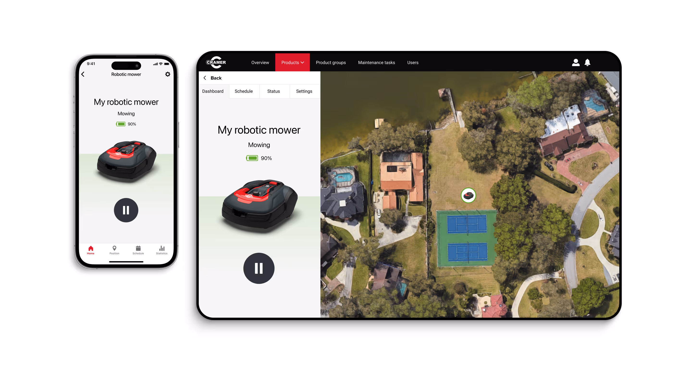 Consistent UI between Cramer Connect and Cramer Fleet by UX/UI designer in Sweden