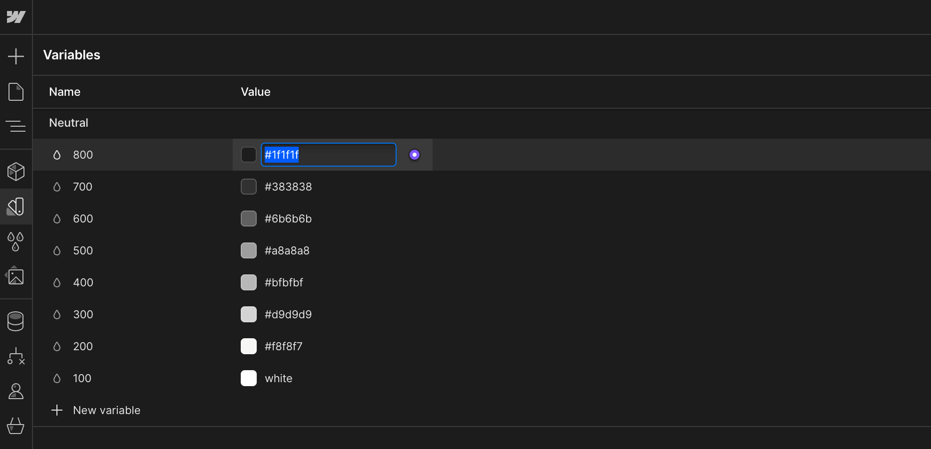 Color - Starter X Webflow Template
