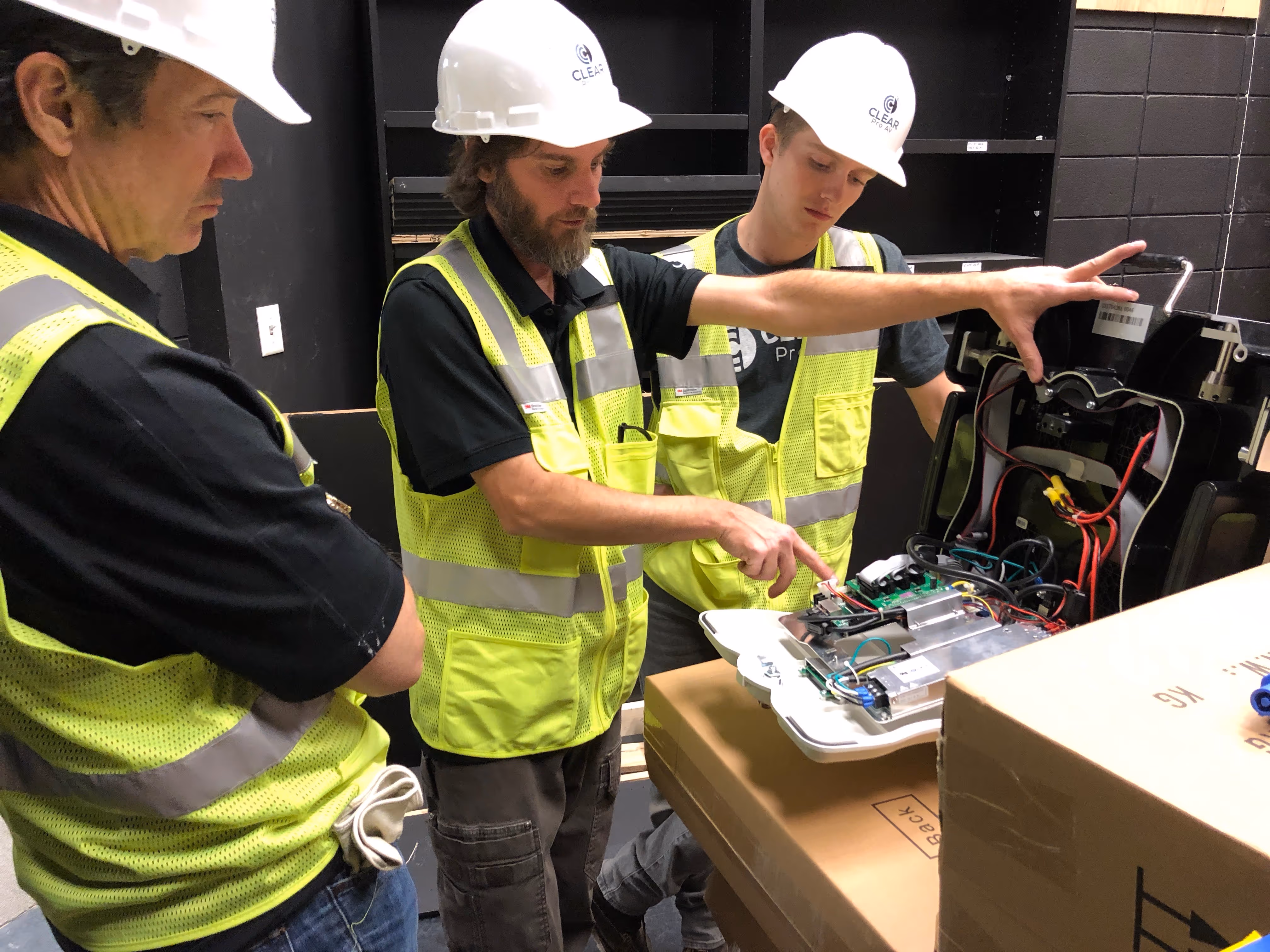 Clear ProAV Absen LED Wall Team PPE Safety