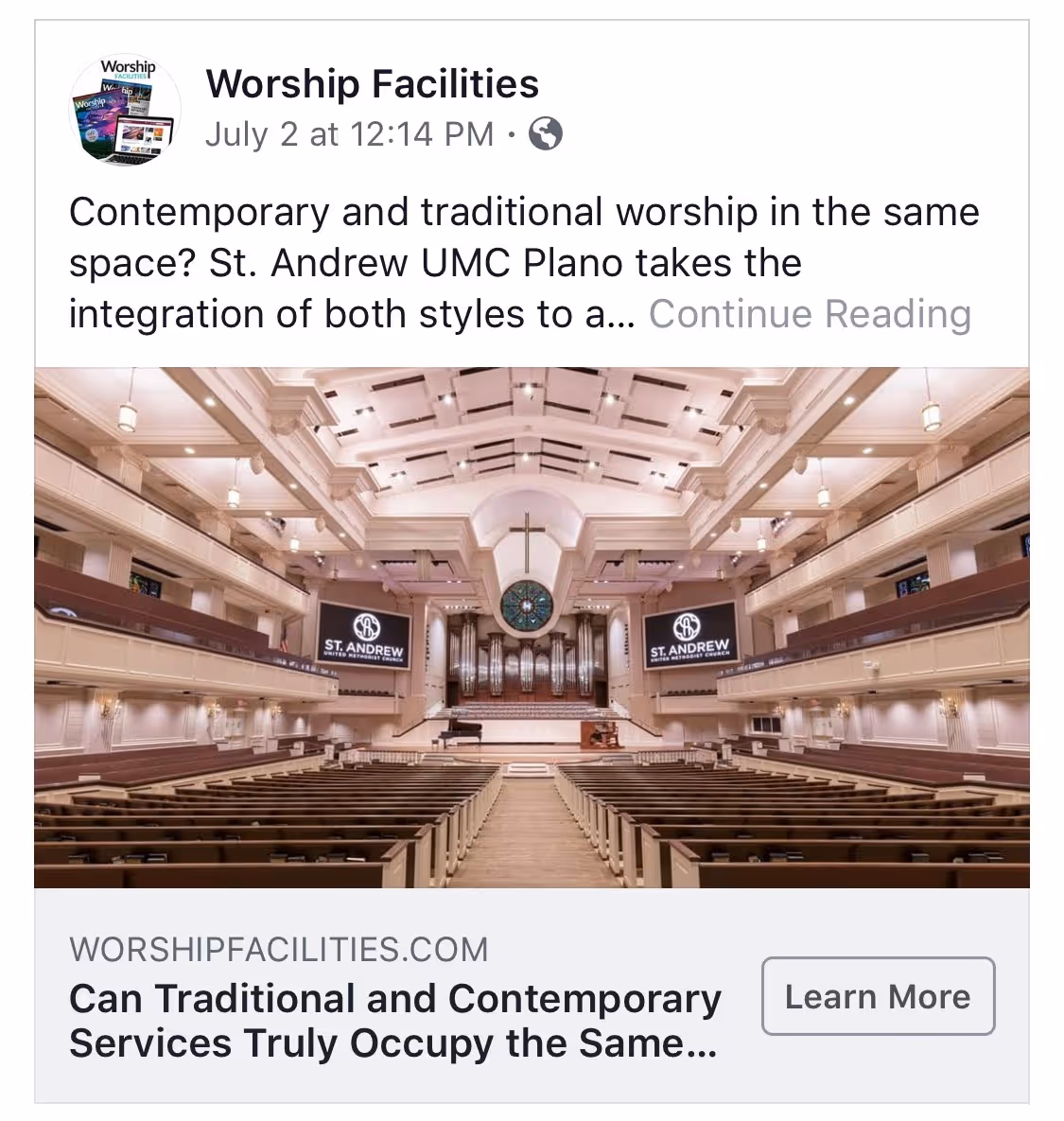 Clear ProAV St. Andrew Methodist Church Traditional & Contemporary